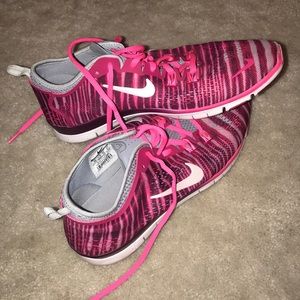 Pink Nike Free Runs 5.0